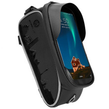 (205x125x105mm) Bicycle Mobile Phone Bracket Touch Screen Bike Bag Waterproof Cycling Bike Bicycle Front Pack Navigation Stand