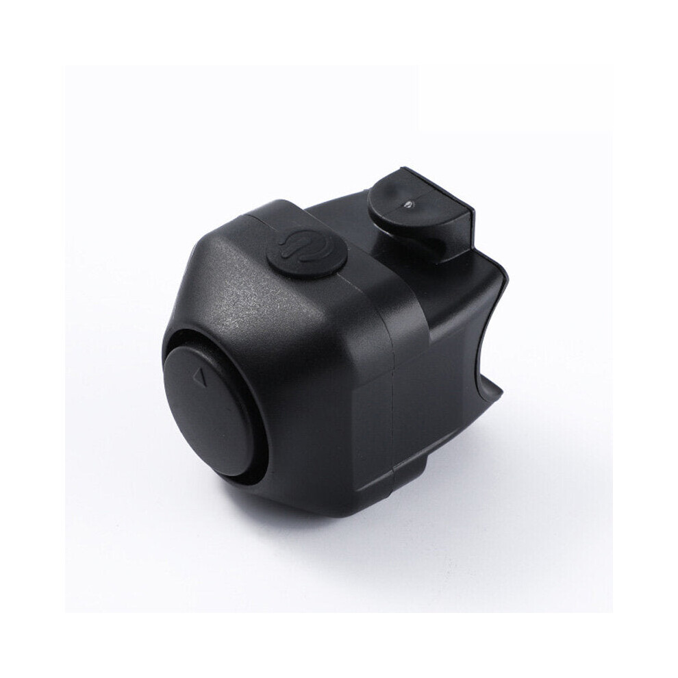 (Black) Electric Bike Bell 130dB Horn Rainproof MTB Road Bicycle Handlebar Ring Silica Gel Shell Bell Cycling Accessories