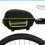 (Black + Red) Hard Shell Type Drop-proof Large Capacity Convenient Installation Free Waterproof Cover Bicycle Rack Bag 7