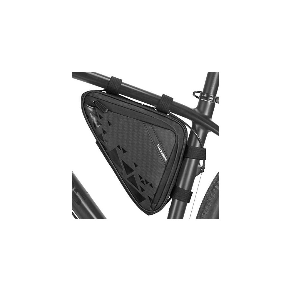 1.5L Bicycle Frame Bag Bike Bag Under Seat Triangle Bag Under Top Tube Bike Storage Bag for Mountain Road Bike