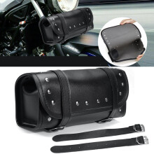 PU Leather Universal Mountrain Bike Motorcycle Front Fork Tool Bag Saddlebag Luggage Storage Bag Accessories