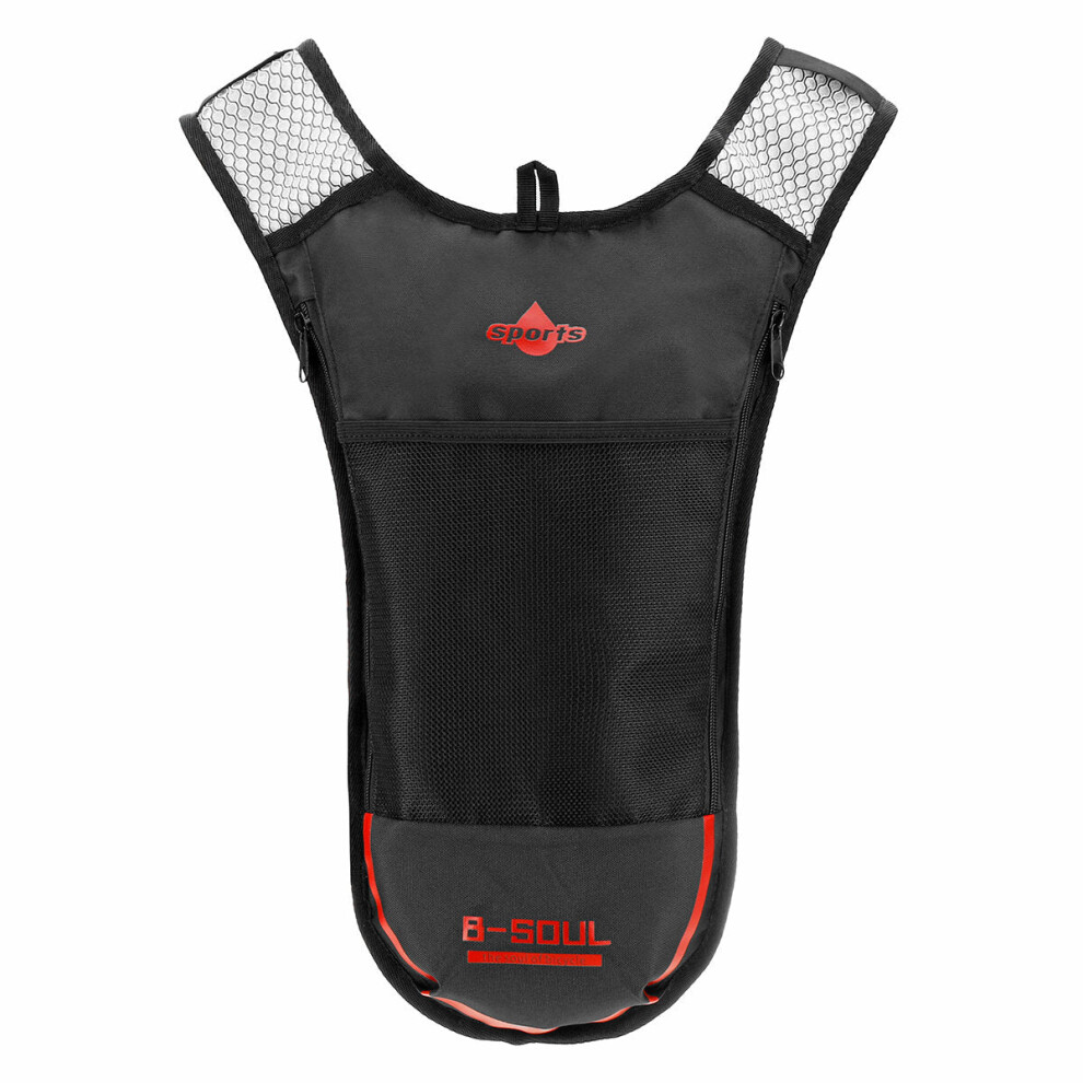 (Red) Outdoor Sport Bike Cycling Lightweight Vest Backpack Hydration System Pack Water Bag For Camping Running
