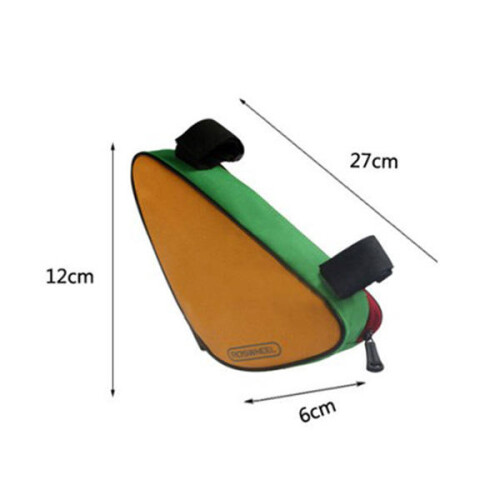 (Multicolor) Triangle Cycling Front Tube Frame Pouch Bag