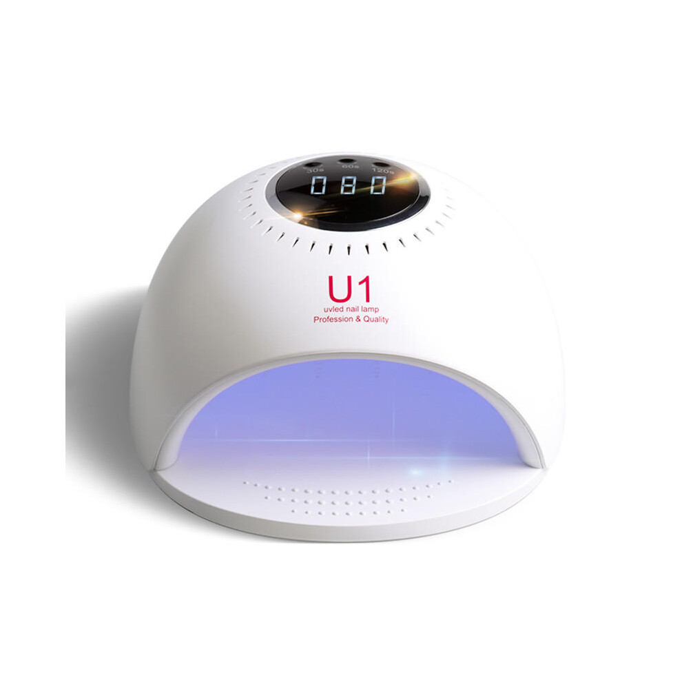 (EU Plug) 84W UV LED Nail Dryer Gels Polish Curing Nail Light Lamp Timer Nail Machine