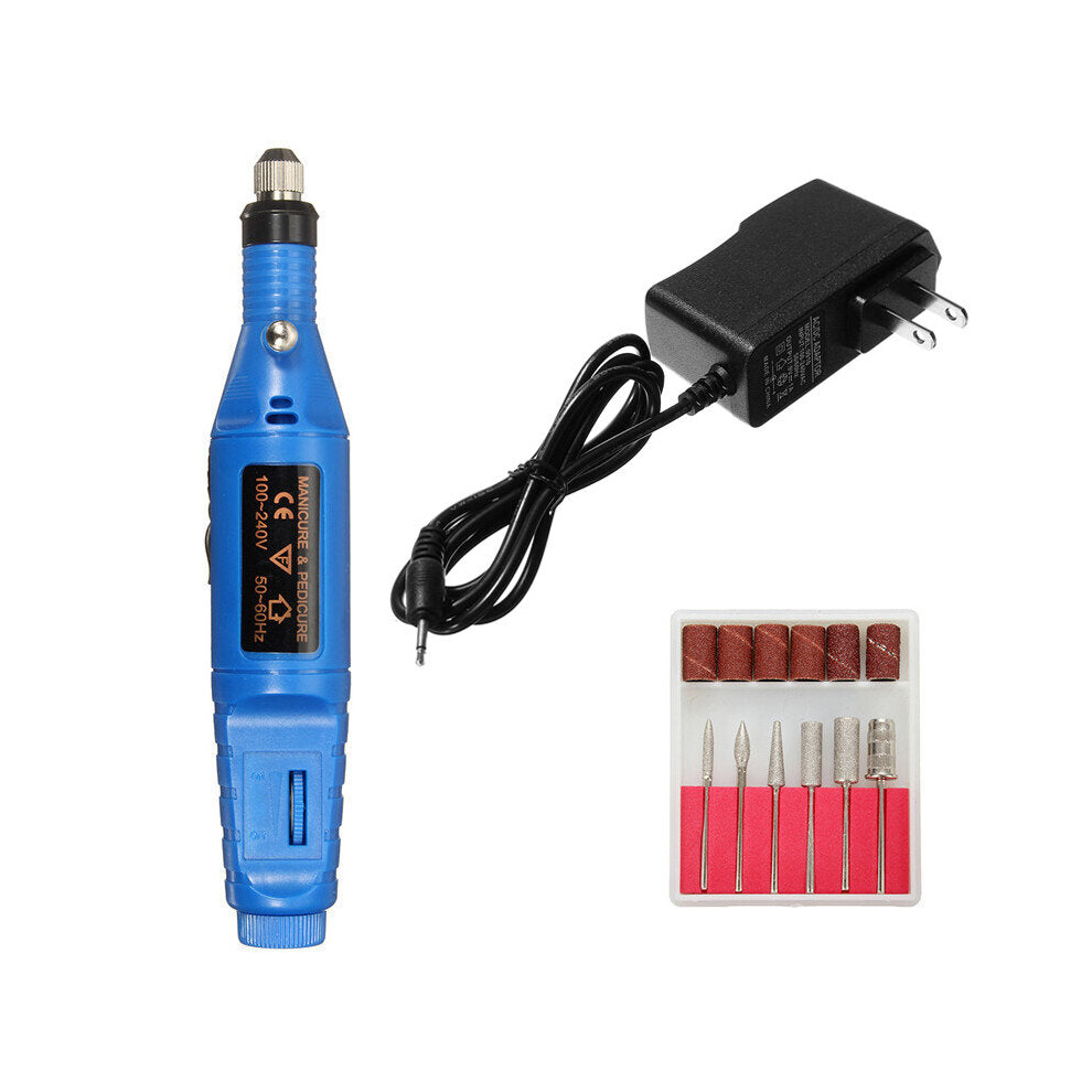 Electric Nail Drill Machine Engraving Machine Tool Polishing Grinding Bits Set Kit