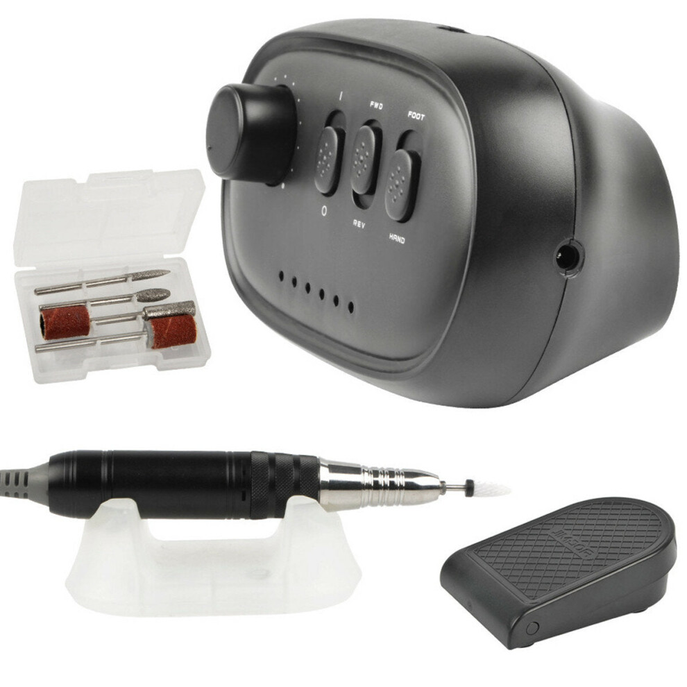 Greenzech Black (, Us Plug) 35000Rpm Electric Nail Drill Machine Manicure Pedicure Drill Jades Jewellery Polisher Grinder Engraving Tools