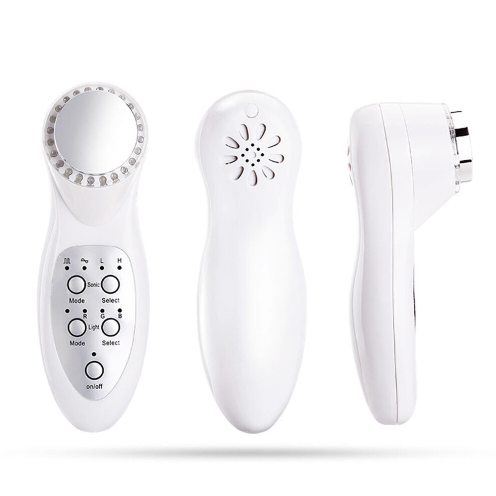 Greenzech Light (Us Plug) 7 Color Led Ultrasonic Facial Skin Appliance Therapy Photon Rejuvenation Mode Rgb Beauty Instrument Beauty Machine