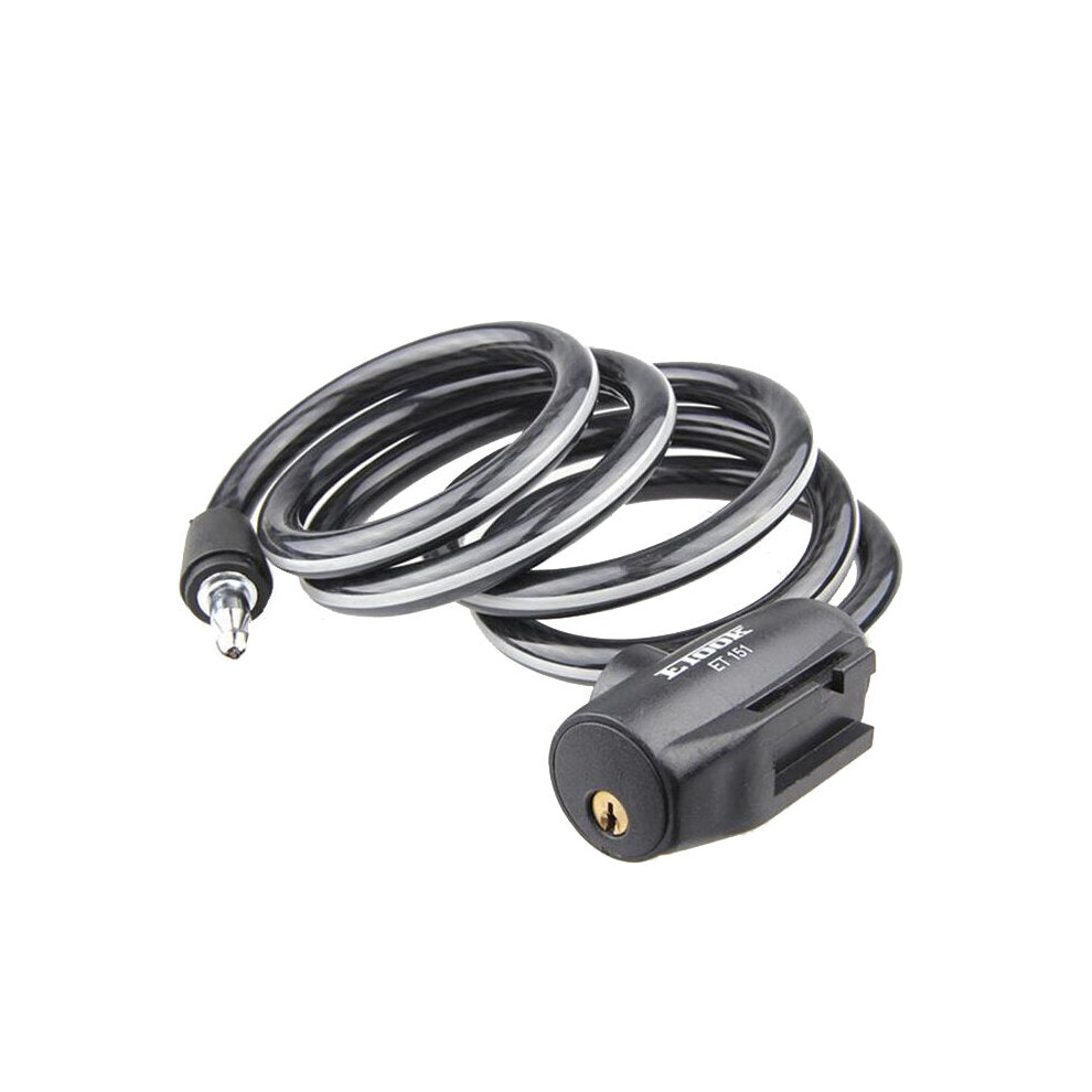 1500mm MTB Bike Lock Anti Theft Reflective With Holder Steel Saw Safety Cable Lock