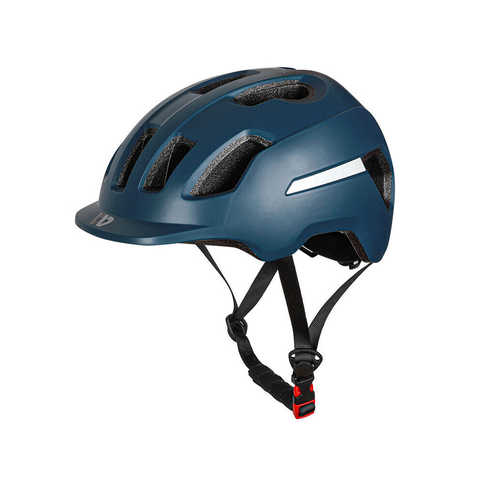 (Blue) 58-62cm Adjustable 3 Modes Bike Helmet Breathable UV Protection Reflective Motorcycle Helmet Camping Travel Cycling