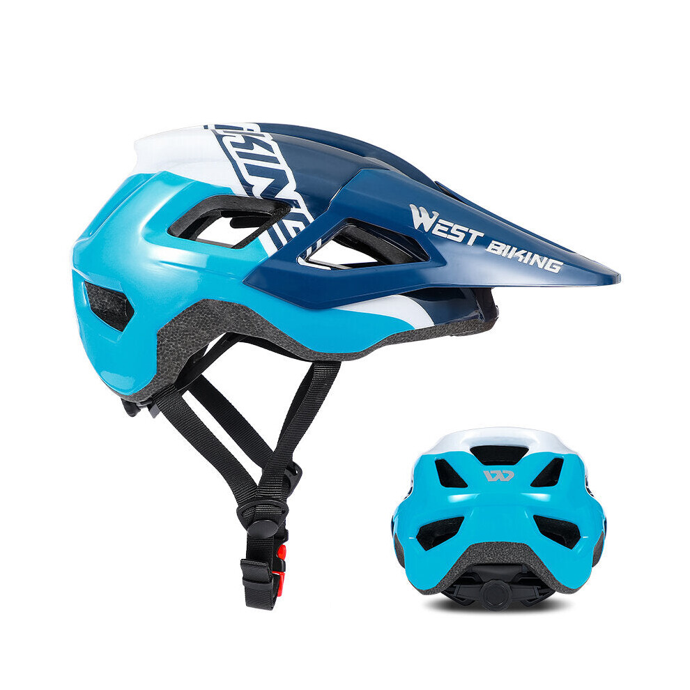 (Blue) Bicycle Helmet Cycling Helmet Adjustable Comfortable Mountain Road Bike Protective Helmet Outdoor Cycling Equipment-image-OPC-PFZNYWQ-NEW