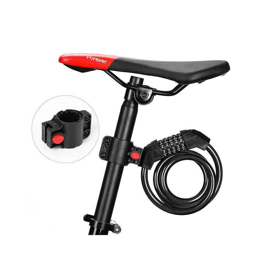 5 Number Bicycle Password Lock Anti-Theft Durable Long Spring Wire Motorcycle Bicycle Safety Riding Cycling Lock