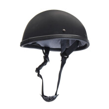 (L) Electric Bike Motorcycle German Style Half Face Helmet Motocross Bikes Matte Black
