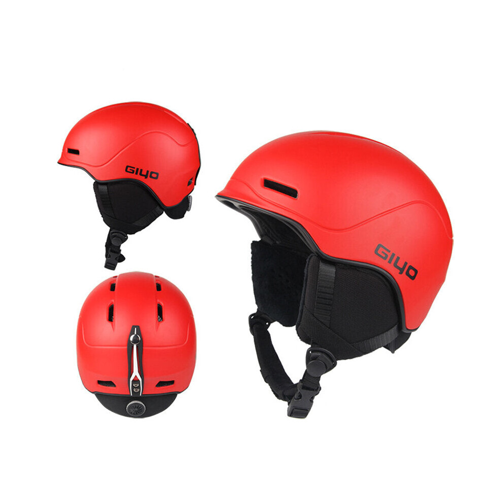Greenzech (Red) Safety Winter Outdoor Sports Helmet Warm Snowboard Ski Helmets Men Women Light Crash Snow Helmets Integrally-molded Skate Helmet