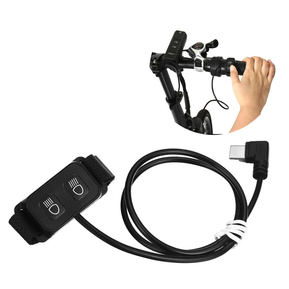 Bike Light Remote Control Bicycle HeadLight Support Wire Remote Switch Signal Light Wire Control Warning Light Drive-by-wire