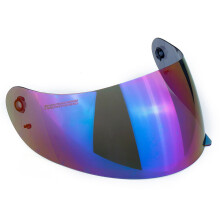 (Blue) Upgraded Lens Fit K3 K4 Motorcycle Wind Shield Helmet Visor Anti-UV Mask Outdoor Bicycle E-bike Riding
