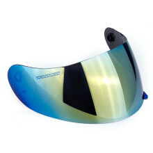(Gold) Upgraded Lens Fit K3 K4 Motorcycle Wind Shield Helmet Visor Anti-UV Mask Outdoor Bicycle E-bike Riding