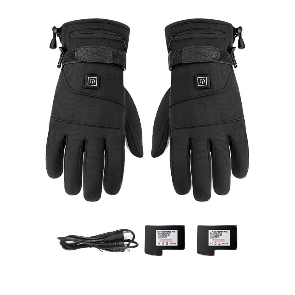 (Rechargeable Battery) Motorcycle Riding Gloves Heating Thermostat Warm Windproof And Fall Proof Telefingers 3654657478568