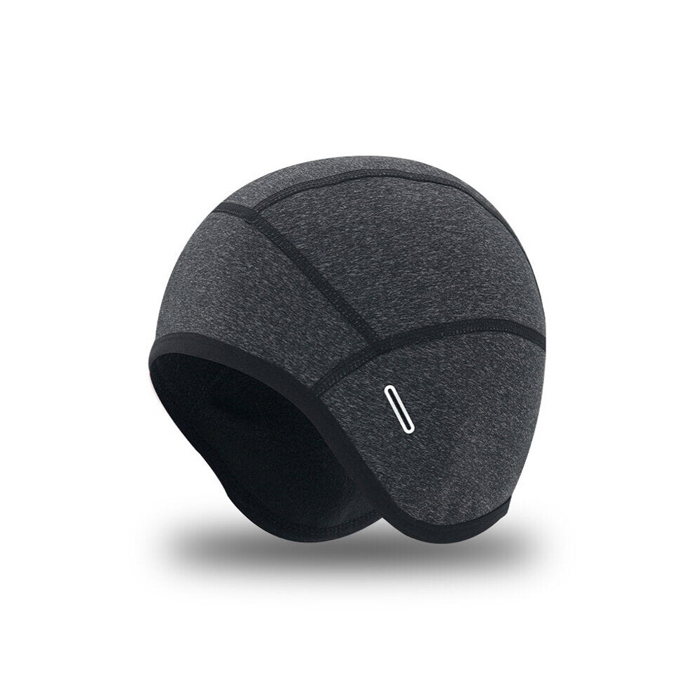 (Hood for long hair Without glasses hole design) Cycling Caps Winter Man Woman Sport Fleece Hats Windproof Thermal Bicycle Head-wear Running Skiing