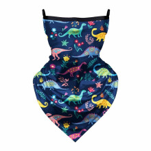 (Blue) Kids Scarf Face Mask Neck Gaiter Balaclava Bandana Ice Silk Cooling UV Protection Dustproof Windproof for Children Headwear