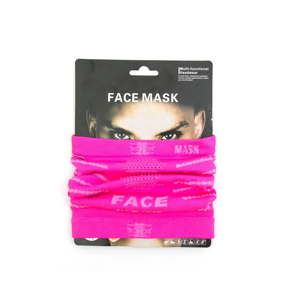 (Pink) Outdoor Multifunction Magic Scarf Face Protection Biking Bicycle Mask Warm Windproof Scarf Pink 6112212230497