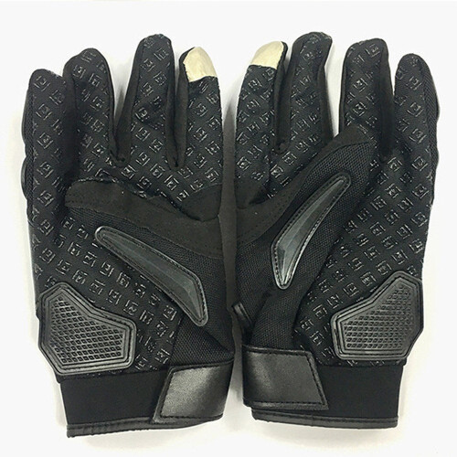 (XL) Nylon Motorcycle Riding Gloves Black 2