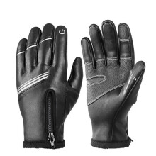 (XL) Winter Cycling Gloves Touch Screen MTB Bike Glove Warm Fleece Thermal Ski Fishing Men Motorcycle Gloves