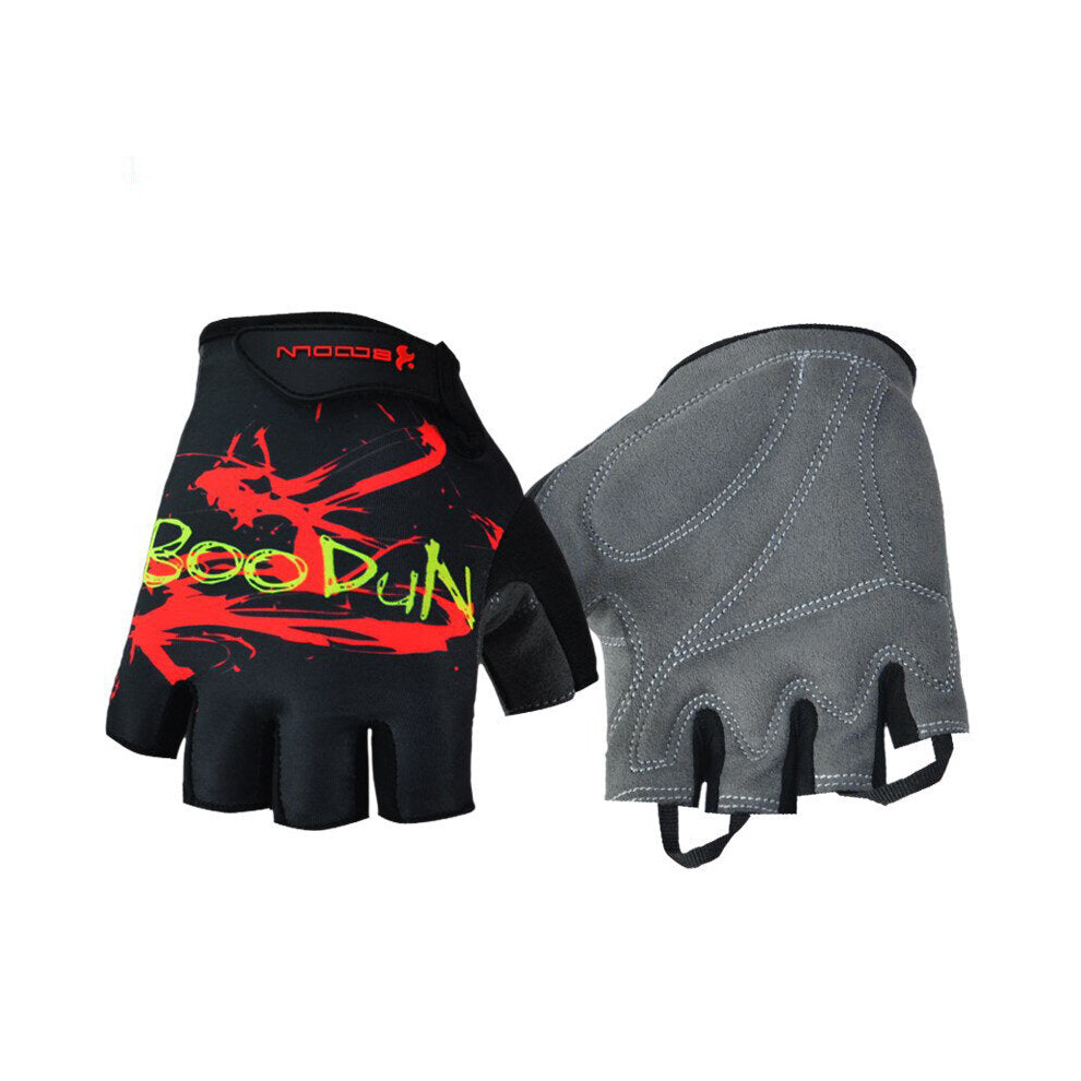(Black, XL) Half-Finger Riding Glove Men And Women Summer Outdoor Motorcycle Riding Cycling Protective Finger Gloves-image-OPC-PFZNZXX-NEW