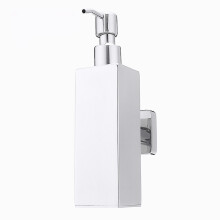 Stainless Steel Hand Soap Dispenser Liquid Bottle Holder Wall Mounted Bathroom Storage