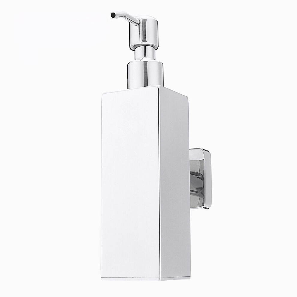 Stainless Steel Hand Soap Dispenser Liquid Bottle Holder Wall Mounted Bathroom Storage