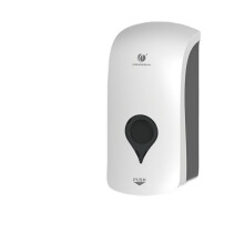 (White) 1000ml Soap Dispenser Toilet Shower Wall Mounted Gel Shampoo Lotion Conditioner