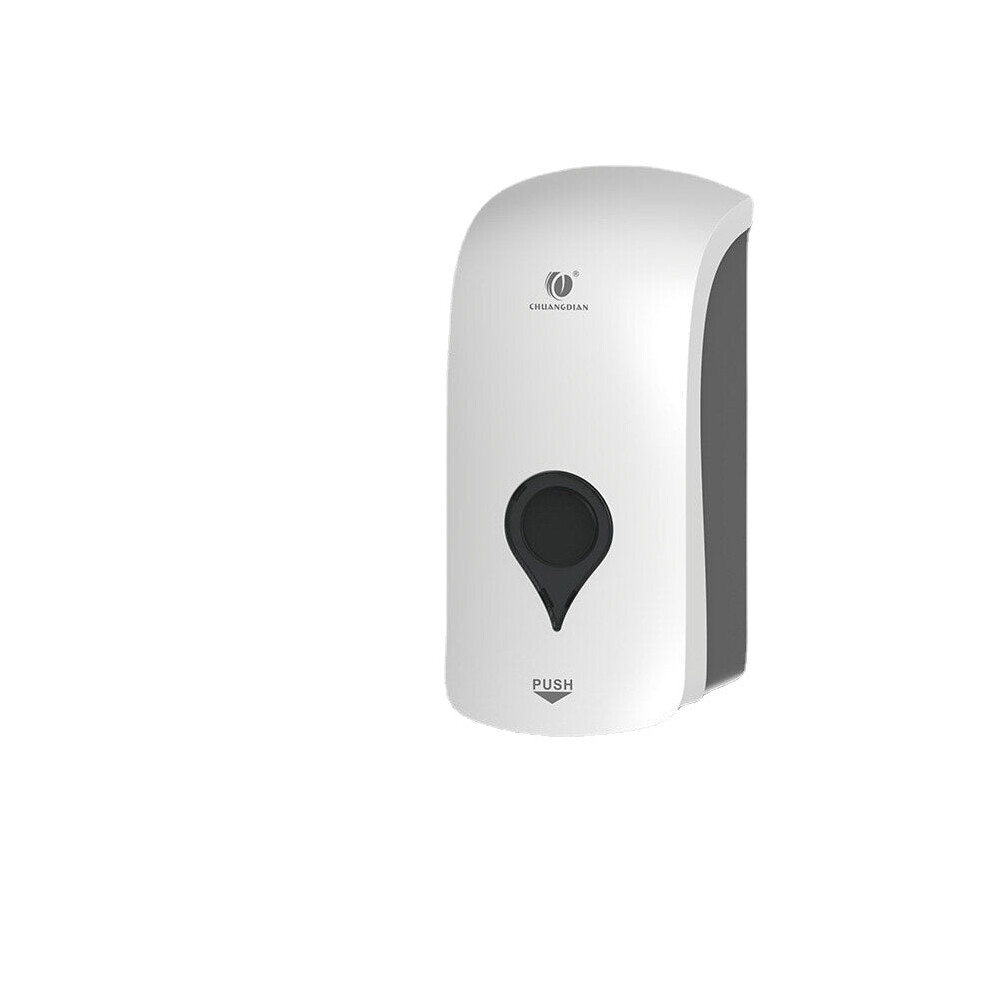 (White) 1000ml Soap Dispenser Toilet Shower Wall Mounted Gel Shampoo Lotion Conditioner