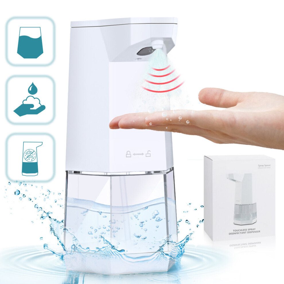 Automatic Dis-infectant Alcohol Spray Dispenser Smart Infrared Sensor Hand Sanitizer Sprayer