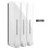 (White, Three cups) Bathroom Liquid Soap Dispenser Wall Mounted For Kitchen Plastic 350ml Shower 1