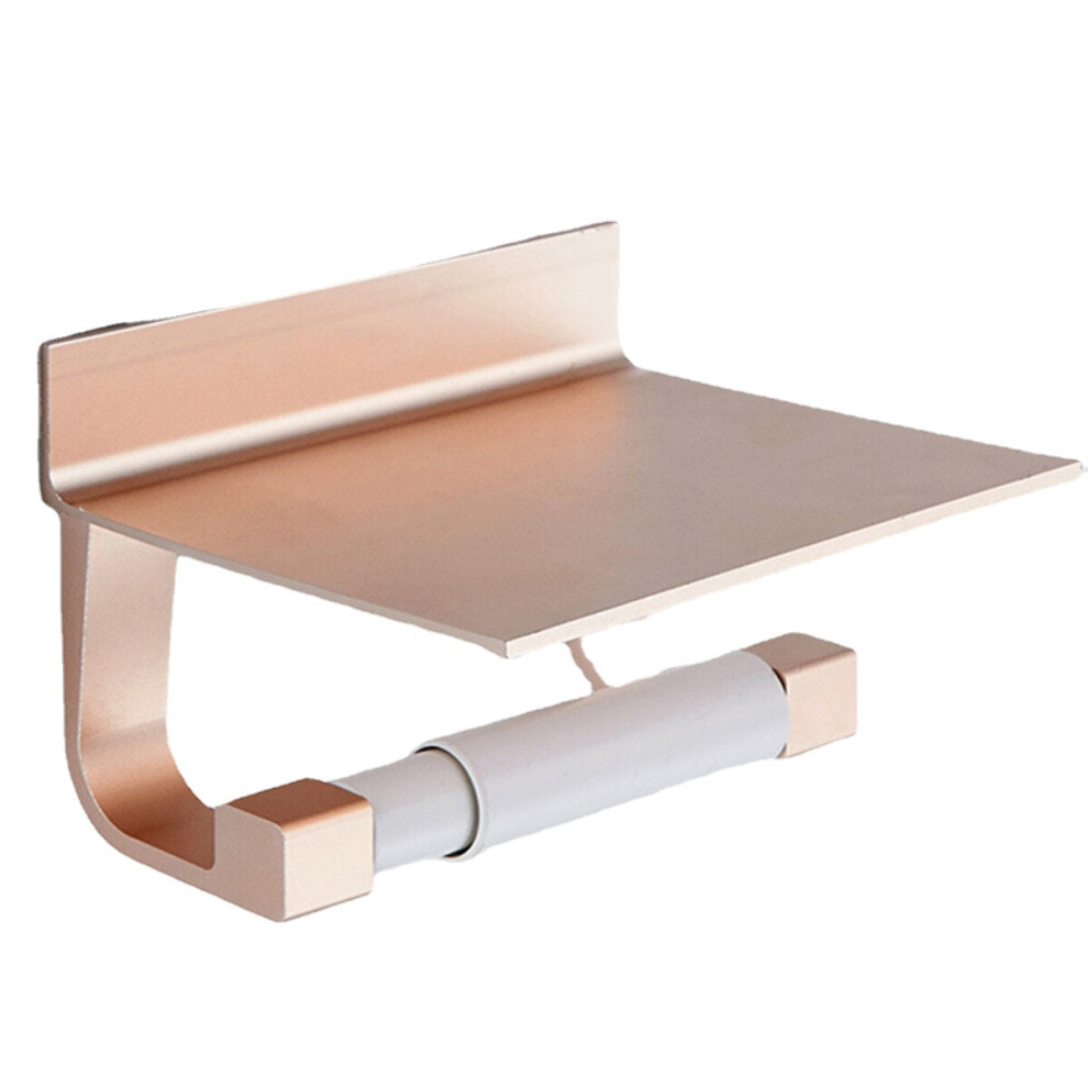 (Gold) Aluminum Toilet Paper Holder Phone Holders Bathroom Kitchen Not Need Decorative Hardware-image-OPC-PFZP2MR-NEW