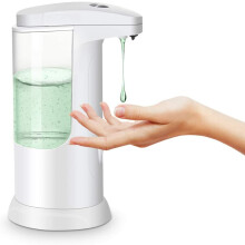 Automatic Soap Dispenser Non-Contact Electric Disinfectant Dispenser with Screen Display for Office Hotel Restaurant School (370 ml)
