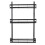 (Black) Kitchen Refrigerator Storage Rack Refrigerator Side Hanger Rack Holder Shelf Guardrail 1
