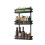 (Black) Kitchen Refrigerator Storage Rack Refrigerator Side Hanger Rack Holder Shelf Guardrail 2