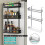 (Black) Kitchen Refrigerator Storage Rack Refrigerator Side Hanger Rack Holder Shelf Guardrail 8