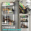 (Black) Kitchen Refrigerator Storage Rack Refrigerator Side Hanger Rack Holder Shelf Guardrail 4