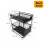 (White, L) Bathroom Storage Rack Fridge Side Shelf 2 Layer Removable Kitchen Bathroom Organizer Shelf Gap Holder 10