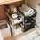 (White, L) Bathroom Storage Rack Fridge Side Shelf 2 Layer Removable Kitchen Bathroom Organizer Shelf Gap Holder 6