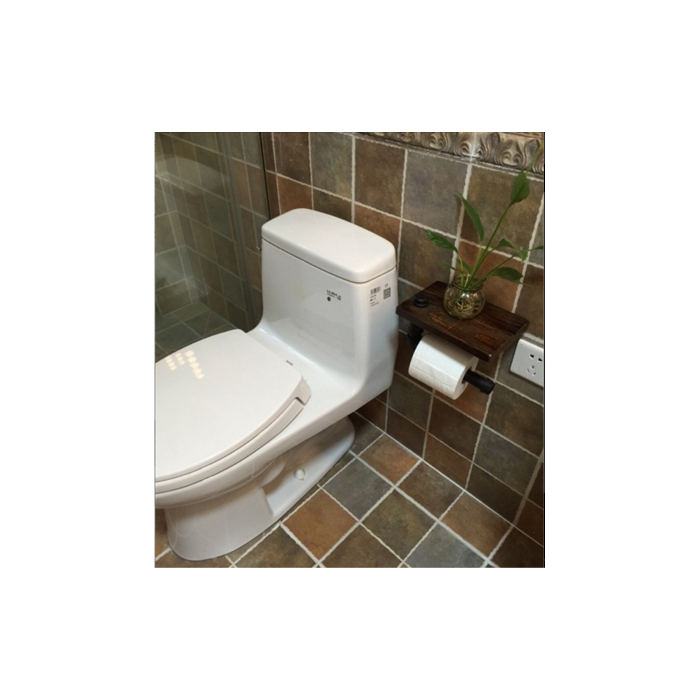 Retro Industrial Style Toilet Paper Holder with Sundries Stand-image-OPC-PFZP2RV-NEW