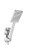 8 Inch Large Angle-adjustable Square Shower Head Electroplating Five Piece Set 3