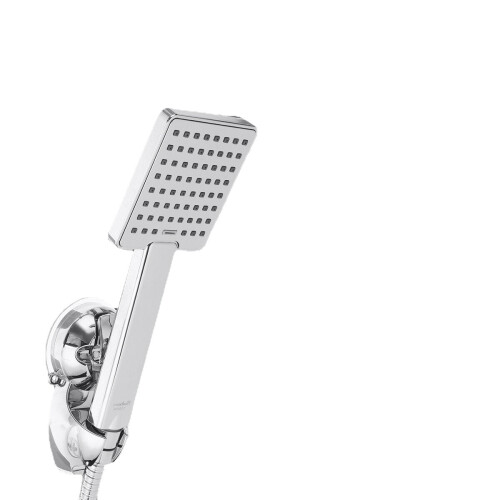8 Inch Large Angle-adjustable Square Shower Head Electroplating Five Piece Set 2