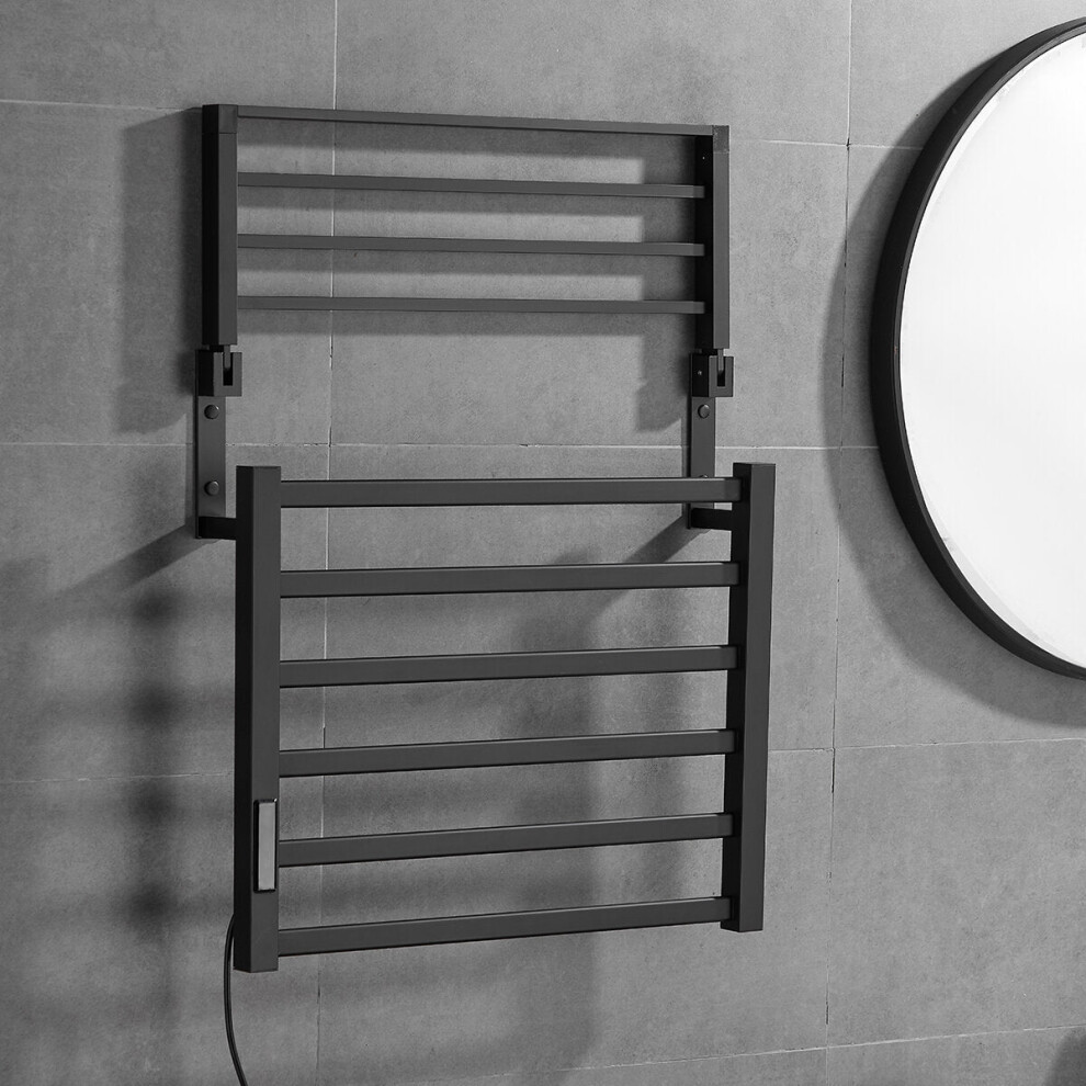 Stainless Steel Electric Towel Rack Temperature Time Control Smart Heated Towel Rail Towel Warmer