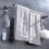 Stainless Steel Perforated Towel Rack Double Rod Shelf Strong Bearing 3