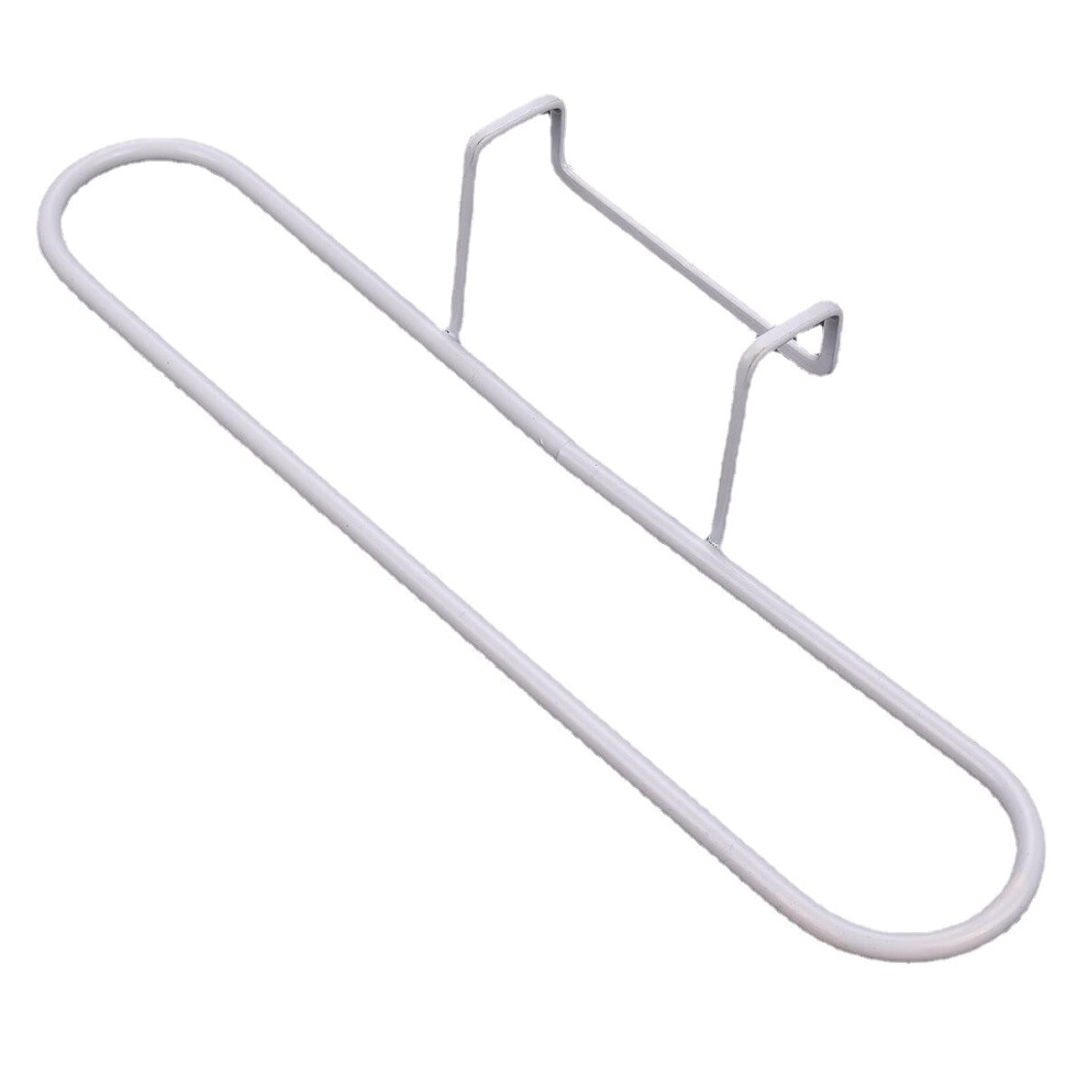 (White) Multipurpose Towel Rack Seamless Free Nail Cloth Rack Bathroom Hangers Hook