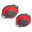 (Red) 2Pcs Set Collapsible Foldable Silicone Drain Colander Fruit Vegetable Strainer Basket 16