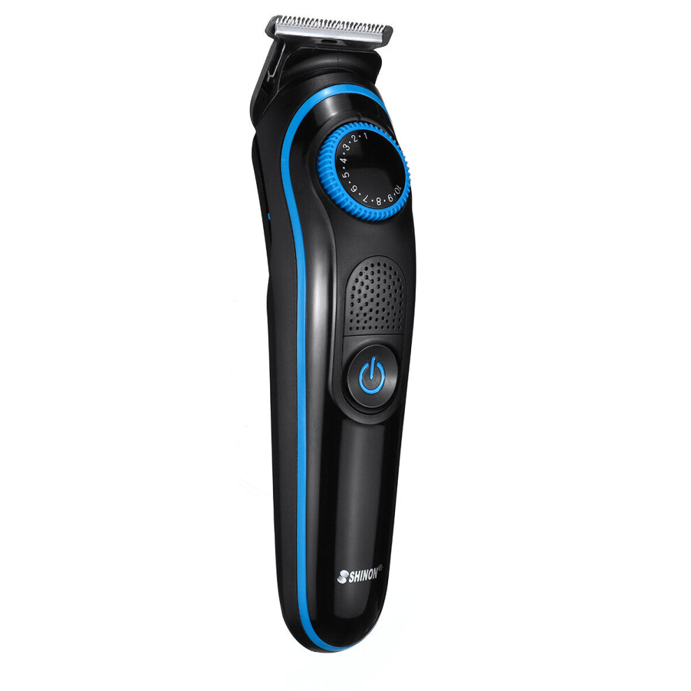 Greenzech 5 In 1 Usb Lcd Digital Display Rechargeable Hair Clipper Hair Salon Carving Electric Fader