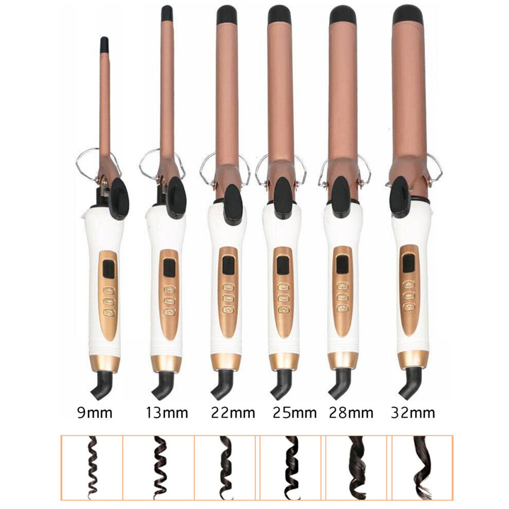 (22mm) Electric Hair Rotating Salon Curler Tool Ceramic Curling Wand Hair Wave Curler